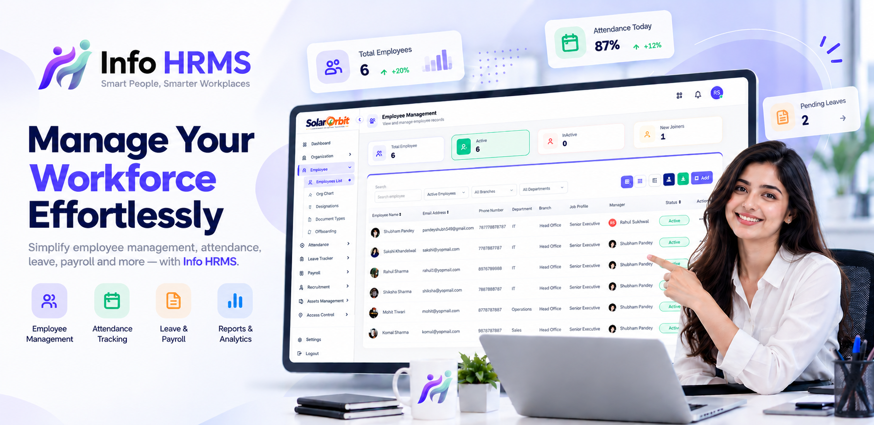 Attendance Management interface