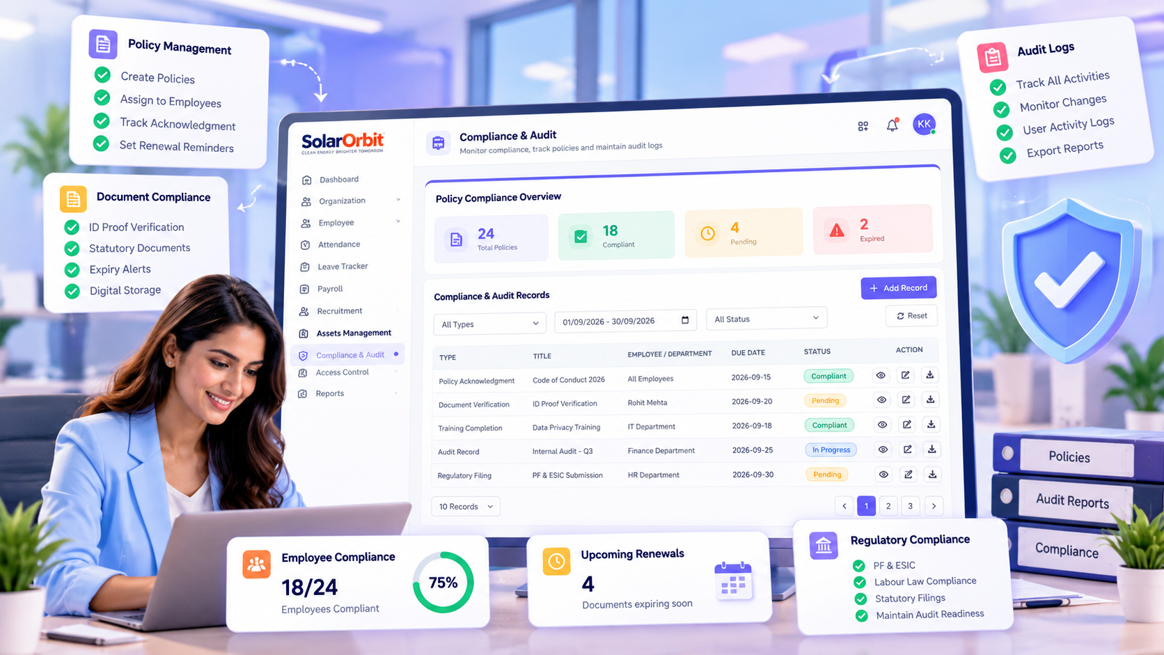 Compliance & Audit interface